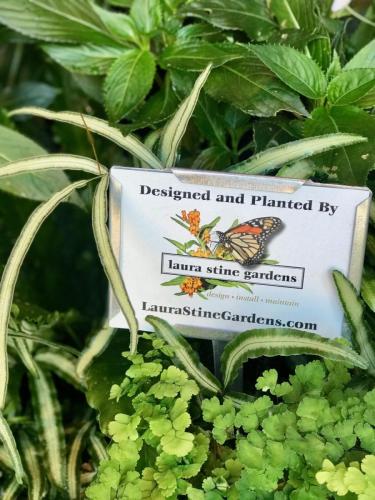 Sign Designed and Planted by Laura Stine Gardens
